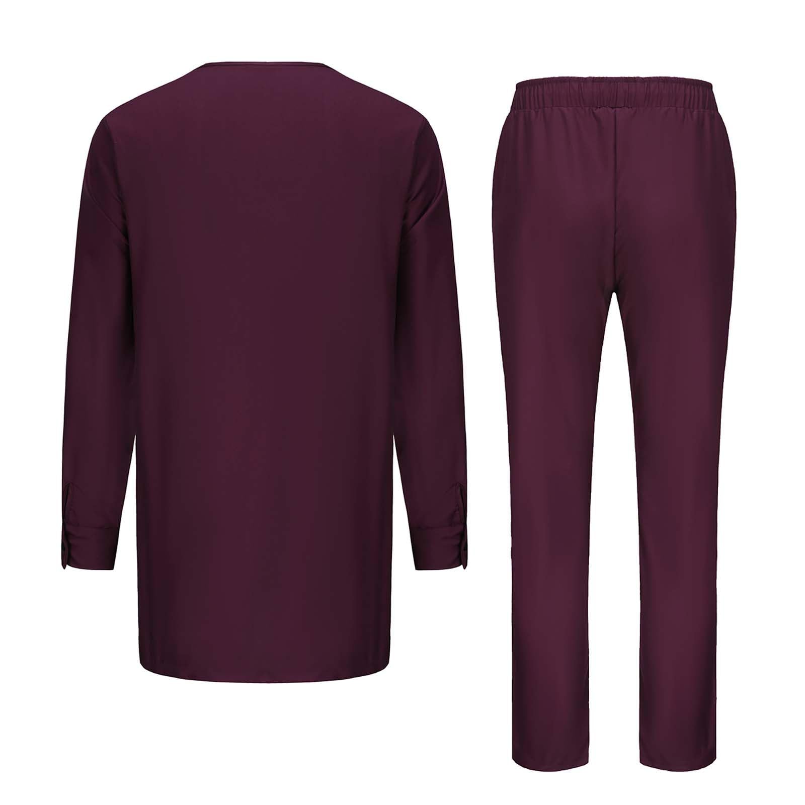 Traje africano para hombre ropa africana conjunto de 2 piezas traje casual acogedor traje de dos piezas de manga larga mankara traje tradicional