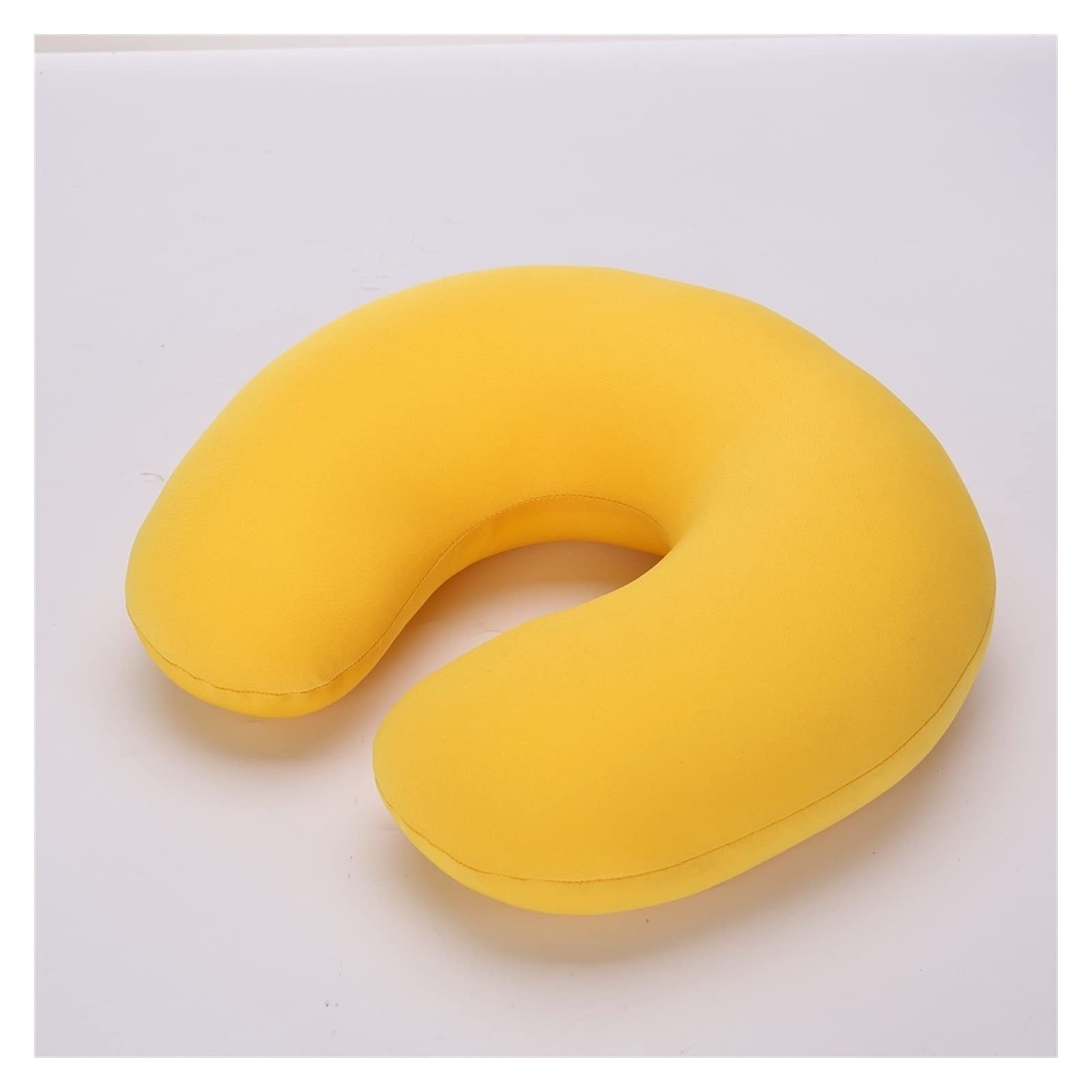 DJDEFK Foam Pillow U Shaped Travel Pillow Neck Support Headrest Microbeads Filling Colorful Soft Cushion Travel Pillow (Color : Casting, Size : 30x27cm)