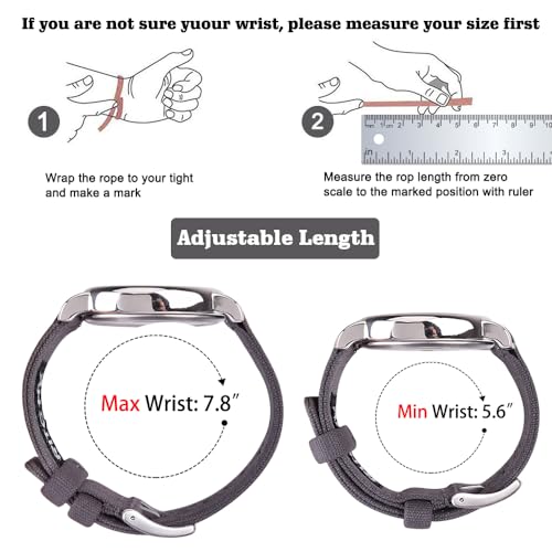 Image of Ritche Christmas Gift Canvas Vintage Quick Release Watch Band 18mm 20mm 22mm 24mm Replacement Watch Straps for Men Women, White Elephant Gifts, Stocking Stuffers for Men, Father's Day gifts