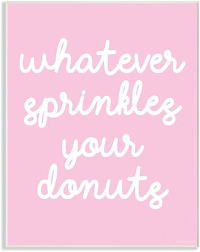 Miniatura 18 de Stupell Industries Whatever Sprinkles Your Donut - Lienzo decorativo para pared, fabricado con orgullo en Estados Unidos