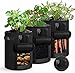 Produktbild shengda wei 3 Stück Kartoffel Pflanzsack, 7 Gallonen Pflanzen Tasche mit Griffen, Blumen Pflanzbeutel, Große Gemüse Pflanzgefäße Töpfe Container für Garten Kindergarten Pflanzen,Wiederverwendbar