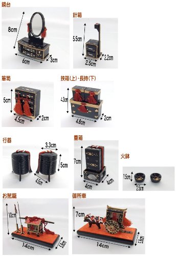 専用ページです　N2 訳あり特価！　豪華な雛道具　40号6点　　ひな人形道具 Amazon | 雛人形 雛道具 豆お道具七品セット 15号 | ひな道具 | おもちゃ
