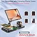 30W Wireless Charger for Samsung/Android Mag-Safe Charging Station with Clock/Light for Samsung S25/S24/S23 Ultra/Buds,for iPad/Tablet Foldable Stand, Watch Charger Only for Galaxy Watch 8/7/6/5,Black