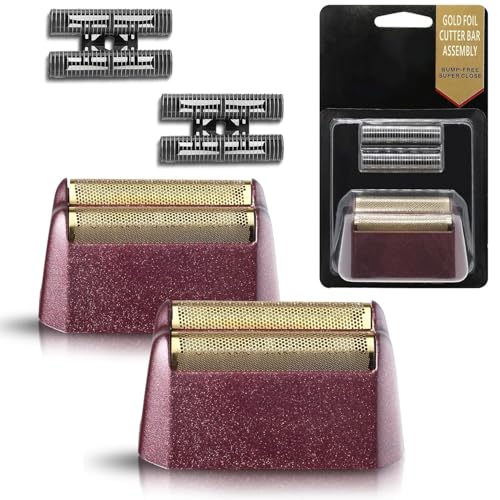 2 Pack Replacement Foil and Cutter Assembly Compatible with Wahl 5 Star Shavers Models 7031-100 7043-100 7031-200 Wahl Shaver Foil Replacement Ultra-Close Shave Easy to Replace