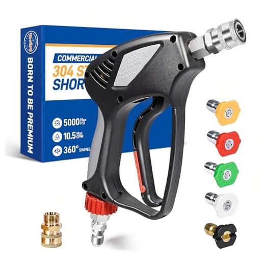 TOOLCY Premium Pressure Washer Short Gun