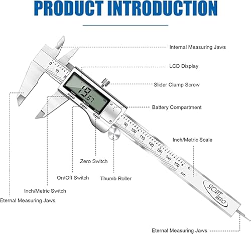 image for StormHero Measuring & Layout Tool with LCD Screen（(6Inch/150mm), Dig