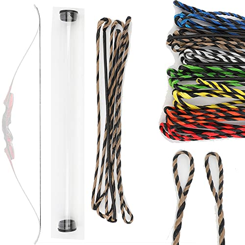 wolfman Flämisch Twist Bogenschießen Recurve Bogensehne 40-67 Zoll 16 Strang Dyneema Ersatz Bogensehne für Traditionellen Bogen Recurvebogen Jagdbogen Langbogen