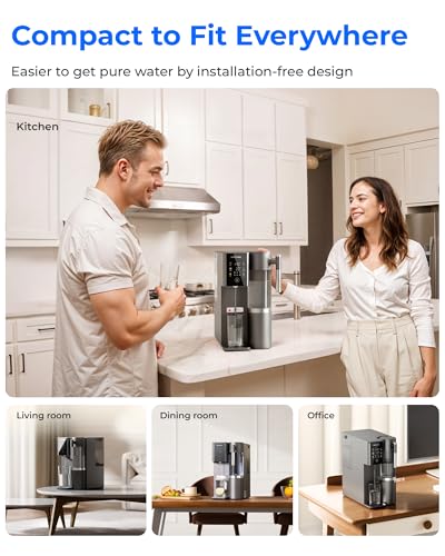 Image of Waterdrop A2G Mineral Reverse Osmosis System Countertop, Instant Hot & Cold | 6-Stage Filtration, 6 Temperature Settings, Hot & Cold & Room-Temp Water, 3:1 Pure to Drain, No Installation Required