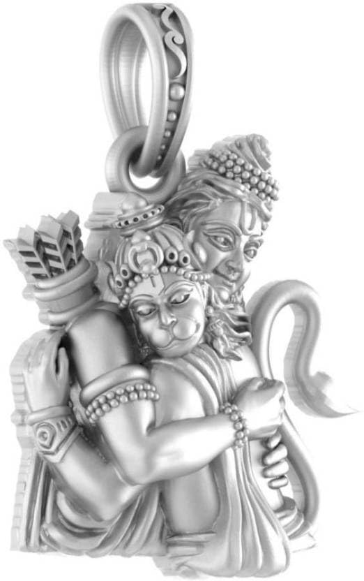 Pendentif argent sterling 92,5 % de pureté Hanuman finition luxe Mtrolls