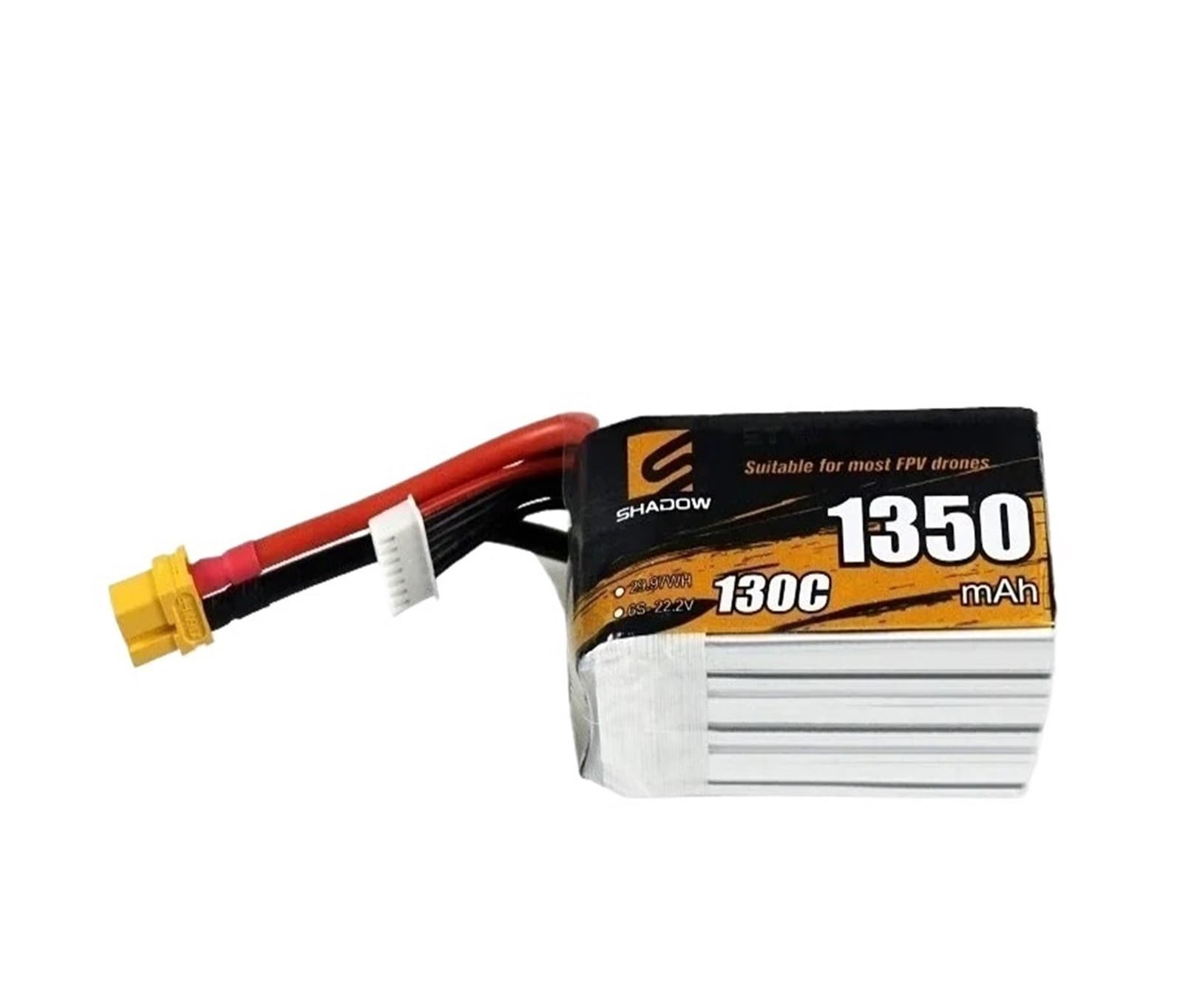 Batteria Ricaricabile LiPo da 1350 mAh 6S 22,2 V 130 C per elicotteri RC, quadricotteri, batterie Giocattolo per droni Corsa FPV droni