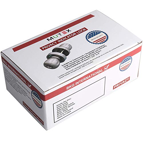 Men Or Women Bathroom Privacy Door Knob Lock With Large Indicator, Thumbturn Lock, Ansi Grade2, For Office Home Apartment Airbnb Restrooms #TOP5