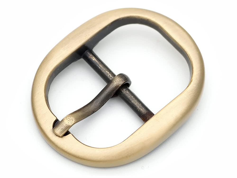 CRAFTMEMORE 4pcs 1 Inch Single Prong Belt Buckle Square Center Bar Buckles Leather Craft Accessories L4153