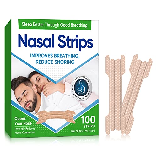 Upgraded Design | Nasal Strips,Anti Snoring Nasal Strips For Enhancing Or Improving Nasal Breathing And Enjoy A Comfortable Sleep-100Pcs #TOP12