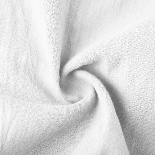 Women’s Linen Harem Pants Casual Loose Fit Boho Pants with Wide Waistband Lounge Trousers for Summer Beach Vacation3