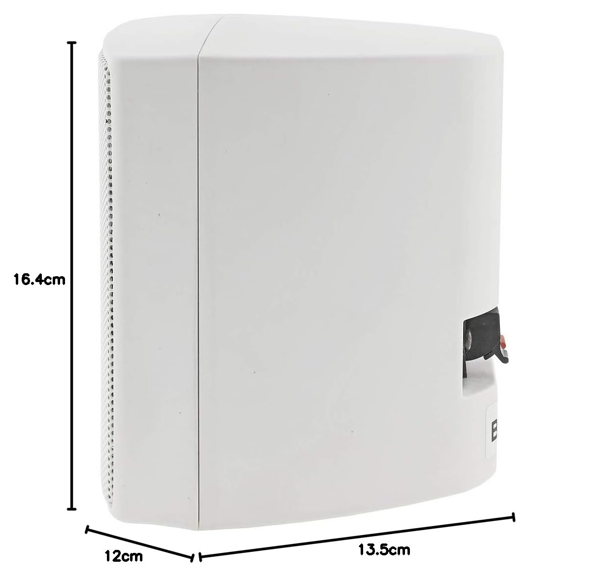 ChiliTec 2-Wege Lautsprecher Weiß Paar Wand-Lautsprecher für HiFi Stereoanlage Heimkino 60Watt 8Ohm