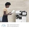 HP LaserJet Enterprise Flow MFP M635z Monochrome All-in-One Printer with Built-in Ethernet, 2-Sided Printing, high-Capacity Input Feeder, Wheeled Stand & 3-bin Stapler/Stacker (7PS99A)