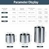 Paint Density Specific Gravity Cup, Stainless Steel Coating Density Cup Liquid Densimeter Pycnometer Coating Specific Gravity Cup (100ML)