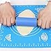 YPLonon Set di Mattarelli Antiaderenti e Tappetino 40 x 30cm da Pasticceria in Silicone Manico in Legno Antiaderente e Tappetino da Forno in Silicone per Cottura Pasta Sfoglia Pizza Pasticceria