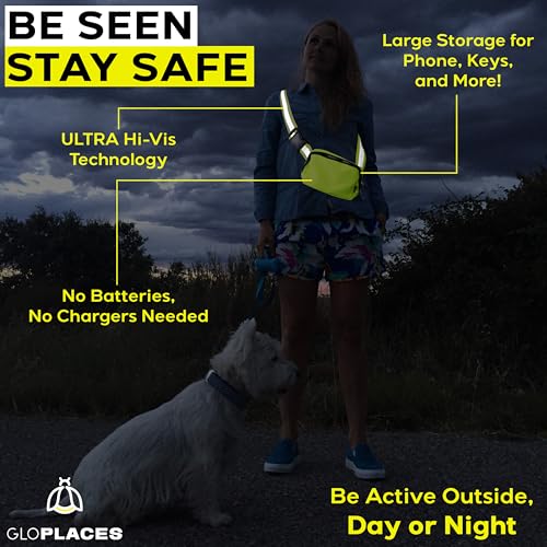 Gloplaces Reflective Belt Bag Night Sash For Night Safety thumb #5
