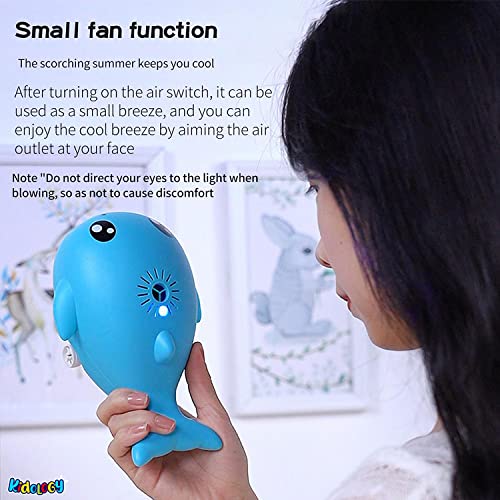 Image of KIDOLOGY Floating Balls Little Whale Toy, Electric Air Blowing Floating Ball Toys, Unique Birthday Party Gifts for Boys, Girls, Kids, Children Aged 3+ (White)