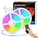 LED Strip Lights with Remote - 32.8ft LED Music Sync Tape Lights kit 5050 RGB Color Changing Light Strip with IP65 Waterproof, 300LEDs Rope Light for Bedroom, Room, Party, Mood Tape Lighting