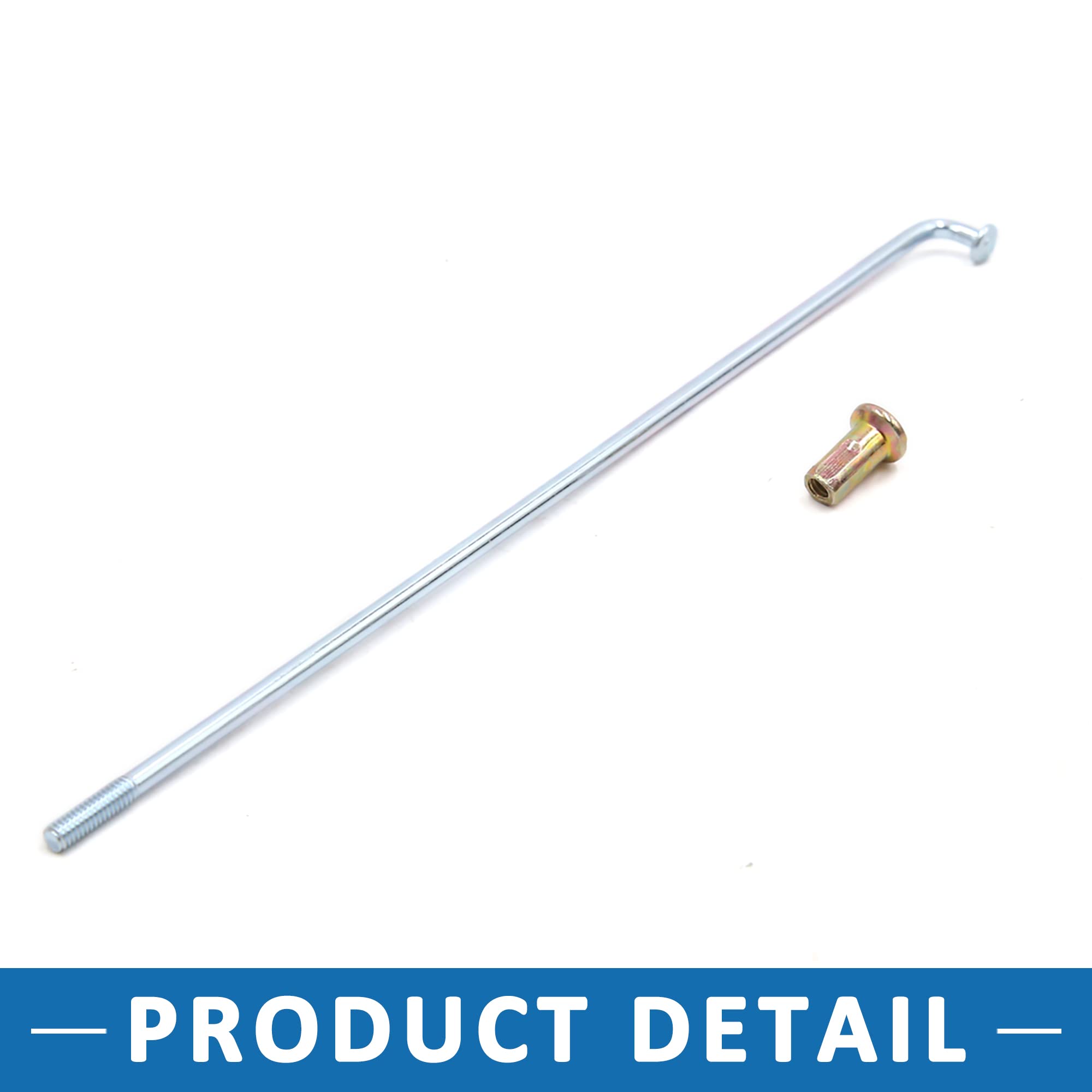 A ABSOPRO Moto Ruota Raggio 3mm Dia 160mm Lunghezza Argento Tono (Set 72)