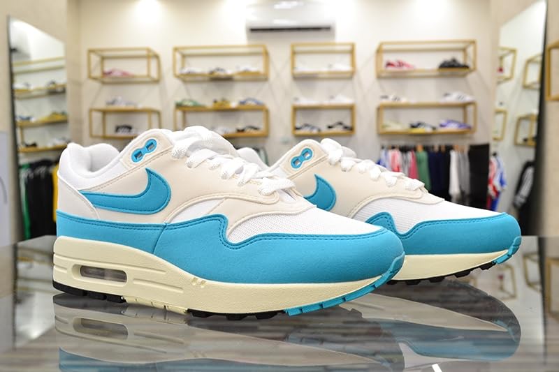 Nike Air Max 1 Women's Shoes (DZ2628-107, White/Phantom/Coconut Milk/Dusty Cactus) Size 103