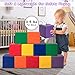 Costzon Soft Blocks, Toddler Foam Block Playset for Safe Active Play and Building, Indoor Climbers Stacking Play Set Learning Toys for Toddlers, Baby, Kids and Preschooler (8-Inch, 12-Piece)
