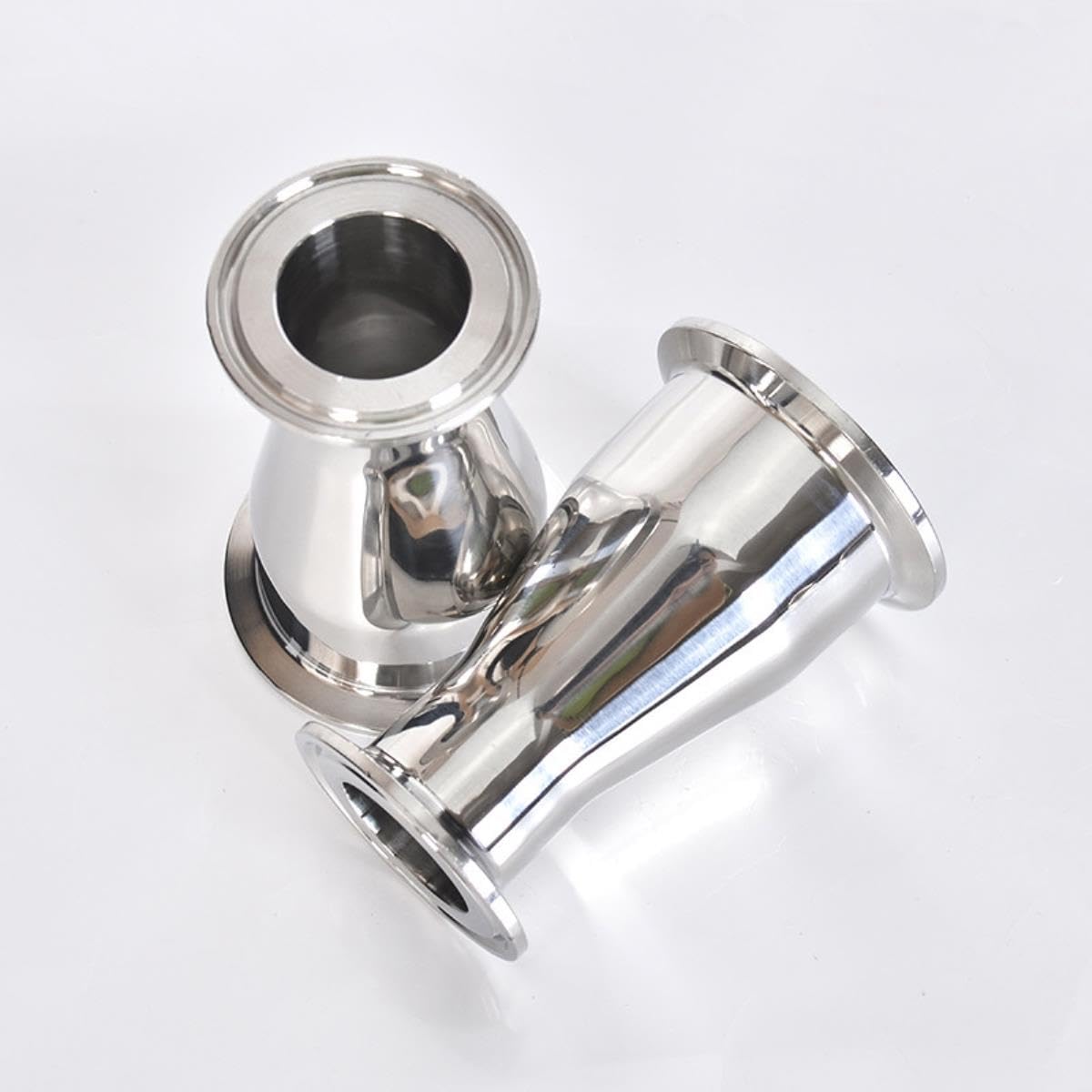 Raccords Réducteurs Concentriques Sanitaires à Trois Colliers En Acier