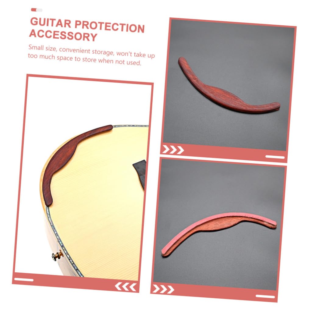 ibasenice 5kawałki Guitar Wooden Armrest Ergonomic Oparcie Rękę Do Gitary Wysokiej Jakości Akcesorium Ochronne Do Długotrwałego Użytku Zapewnia Wygodę i Stabilność Podczas Gry