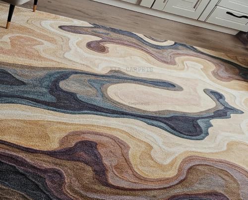 Image of zia carpets Hand Tufted Woollen Modern Collection Bedroom & Living Room Carpet Size 15 X 20 Feet