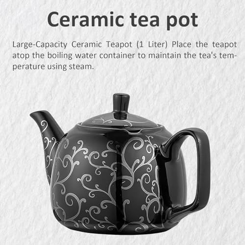 Samovar Eléctrico para Té Turco 2 Niveles Acero Inox miniatura 2