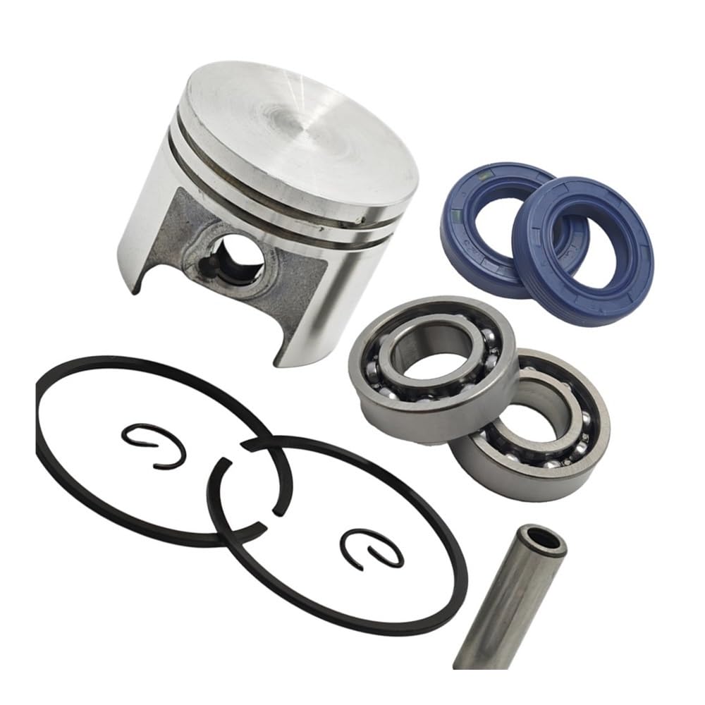 Oglozabp One Color 37Mm Piston 8Mm Pin Rings Circlips Kit Bearings Oil Seals Fit For Ms170 017 Chainsaw Replacement Spare Parts