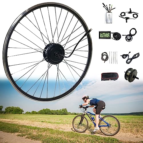 Kit de conversión de bicicleta de montaña – Kit de motor de cubo de rueda trasera de bicicleta eléctrica para una fácil actualización de bicicleta eléctrica, compatible con ruedas de 700c, rendimiento