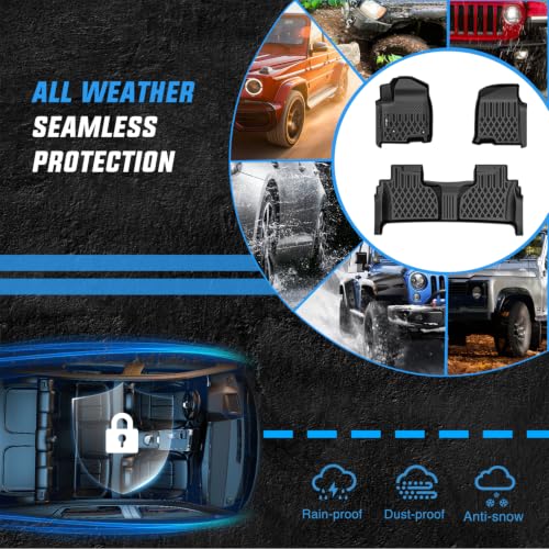 Image of Nilight Floor Mats for Chevy Silverado GMC Sierra 1500 2500 3500 2019-2026