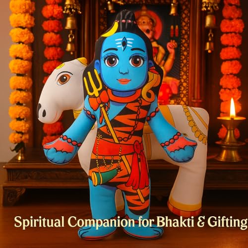 Image of Shiv Nandi Soft Plush Toy for Kids | Educational Toy | Spiritual Gift for Boys & Girls | Learning & Play