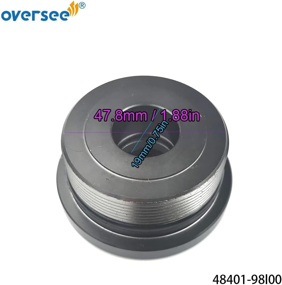 OVERSEE 48401-98L00 Tilt End Cap for Suzuki Suzuki Outboard DT115 (86-01) DT140 (86-01) 2/4 Stroke 48401-98L01;48401-98L02