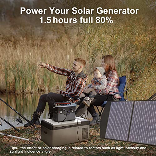 ALLPOWERS Solar Generator, 606Wh Portable Power Station with 100W Solar Panel, 700W Backup Battery Power Generator, Recharge 0-80% Within 1.5 Hours for Camping RV Outdoors Off-Grid Hunting Emergency - Image 4