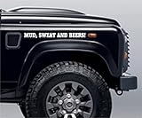 Maße: 47 x 4 cm Terra Nomade Bier Aufkleber Mud Sweet, 4x4 Off Road, lustig, Neuheit Gas AFFE