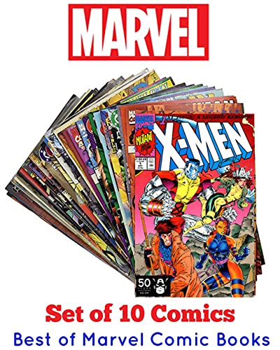 Image of Marvel Comics | Best of Marvel Comics | Pack of 10 Comics | All Different Issues | Original Comics from USA | Issues from 1990s to Present Date