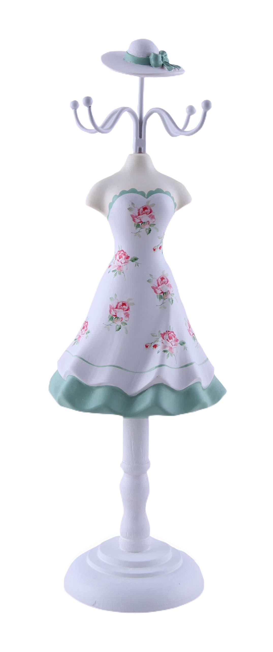 Gift Valley Jewellery Organiser Decor Stand Holder, Hand Craft Wooden H 33 cm