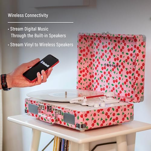 Image of Crosley CR8005F-RC Cruiser Plus Record Player, Retro Cherry