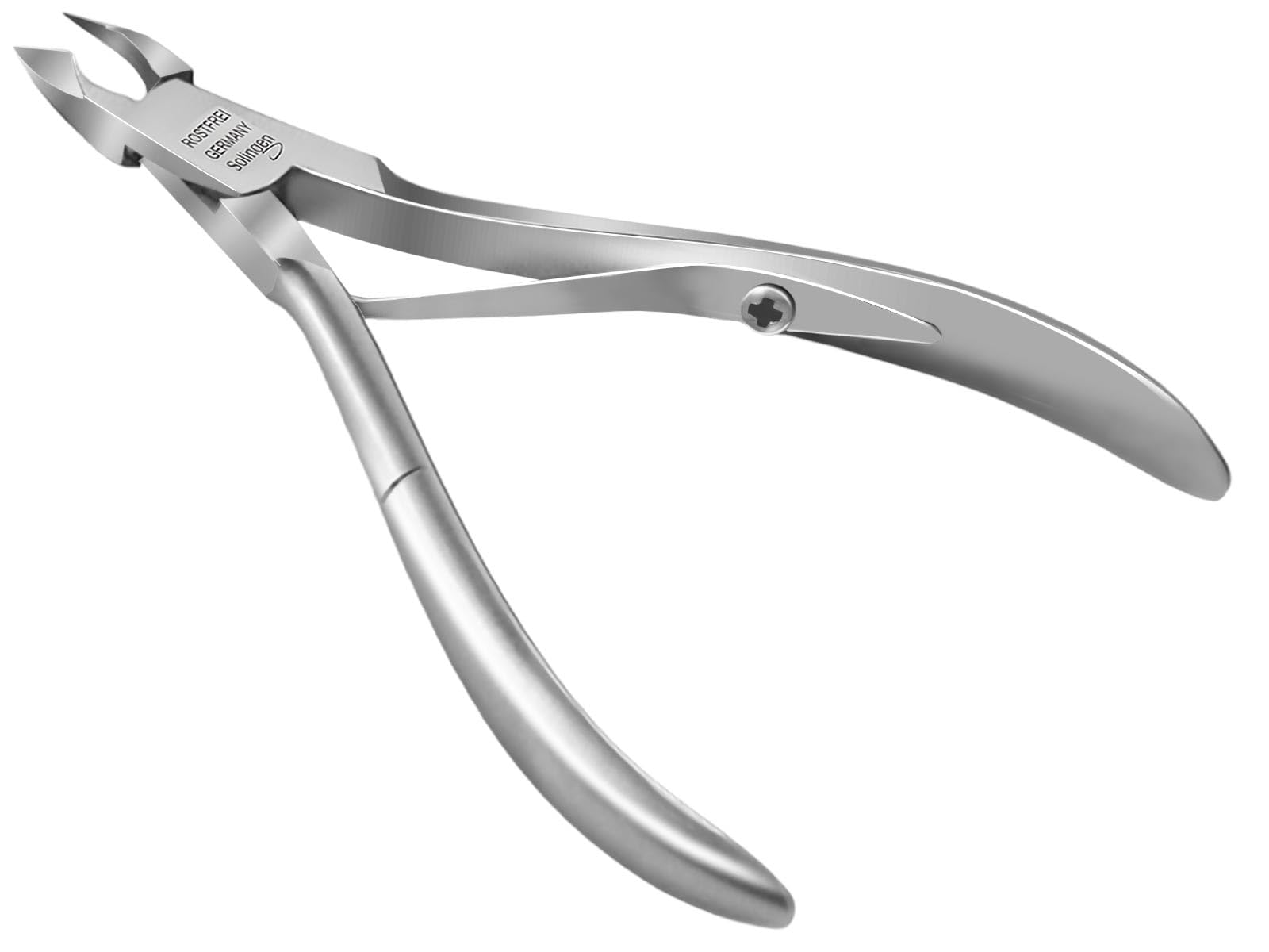 Nagelhautzange Hautzange Solingen mit Scharfer und Feiner Schnittfläche Made in Germany Edelstahl Rostfrei Hautschere für die Pflege der Nagelhaut 10,5 cm