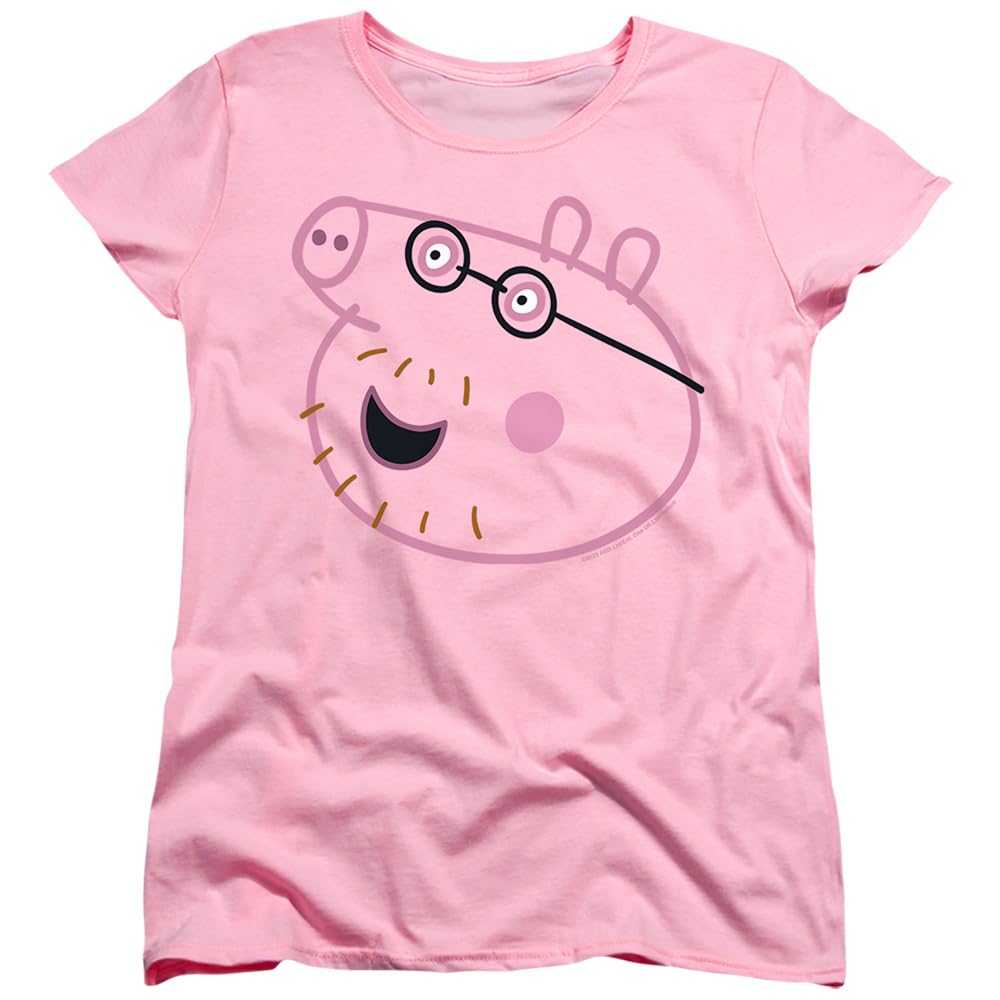 Popfunk Classic Peppa Pig Pink Faces Women's T Shirt Collection