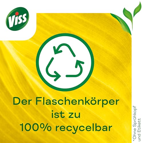 Viss Cleanboost Reiniger Spray Bad+Dusche Anti-Kalk Citrus Reinigungsmittel für strahlenden Glanz mit 100% Kalklösekraft natürlichen Ursprungs 750 ml