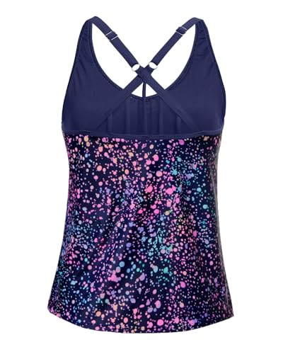 Image of Yonique Womens Tankini Top Only Athletic Swim Top Modest Tankini Swimsuit No Bottom