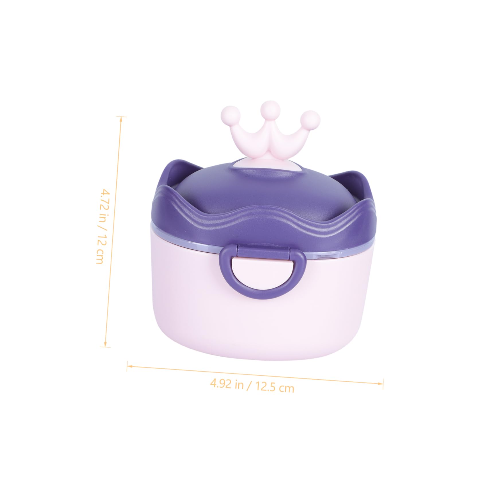 Garneck Pp Material Travel Containers Portable Non-spill Milk Box 330ml Purple
