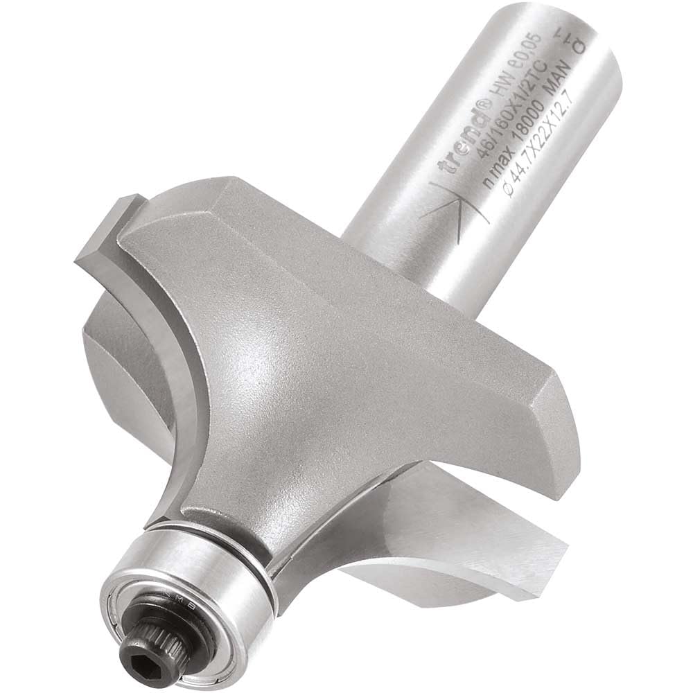 Trend 46/160X1/2Tc 46/160 X 1/2 Tct Bearing Guided Ovolo & Round Over 16Mm Radius