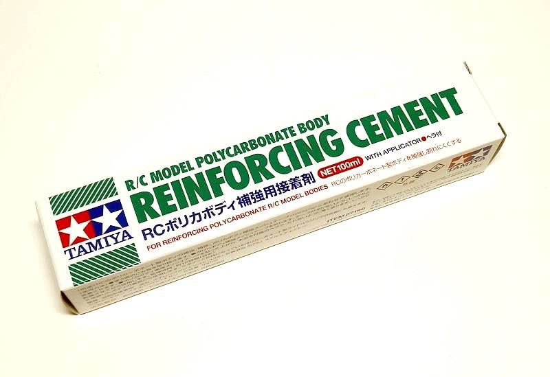 Pegamento TAMIYA 87190 y aplicador para reforzar carrocerías de maquetas