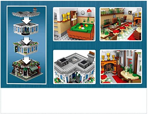 KEKRAV Queen Bar Building Set, Housemodular Building, Street View Architecture Model, 3678pcs Bausteine, die mit Lego… – Bild 4